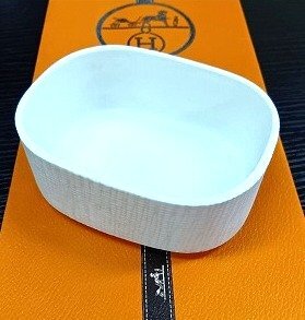 A155 HERMES エルメス ホワイト 小物入れ トレイ 現状品 新宿
