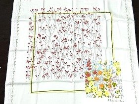 A076 Christian Dior クリスチャンディオール 花柄 シルク スカーフ 約79ｘ77cm 現状品 新宿◎