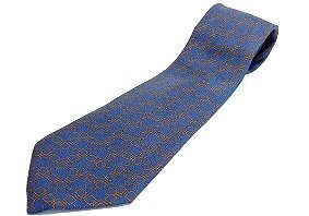 A171 HERMES エルメス 幾何学模様 シルク ネクタイ 現状品 新宿◎