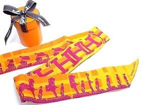A099 HERMES エルメス GINZA 5-4-1 限定 ツイリー 箱付き 現状品 新宿◎