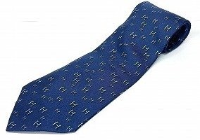 A025 HERMES エルメス H柄 シルク ネクタイ 現状品 新宿◎