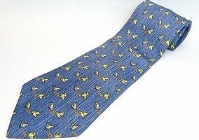 A024 HERMES エルメス 鶏柄 シルク ネクタイ 現状品 新宿◎
