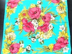 A176 Christian Dior クリスチャンディオール 花柄 シルク スカーフ 約85ｘ87m 現状品 新宿◎