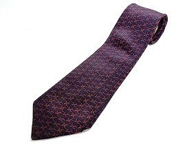 A122 HERMES エルメス 幾何学模様 シルク ネクタイ 現状品 新宿◎