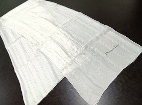 A200 Christian Dior クリスチャンディオール シルク ストール スカーフ 約172ｘ78m 現状品 新宿◎