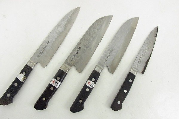 C404-J41-1592 藤原照康刃物工芸 幻の名刀 包丁 まとめ 現状品① 渋谷
