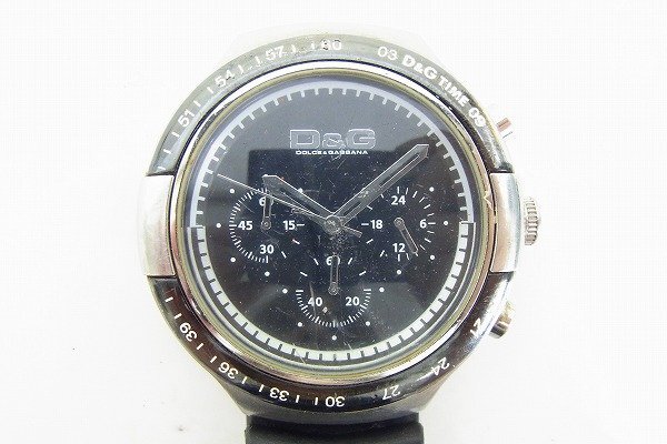 C418-J43-396◎ Dolce＆Gabbana ドルチェ&ガッバーナ メンズ クォーツ 腕時計 現状品 渋谷 ◎