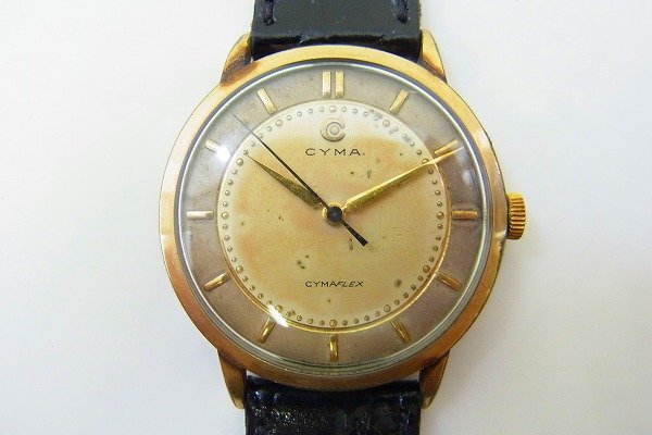 C218-J41-1653◎ CYMA シーマ FLEX メンズ 手巻き 腕時計 現状品 渋谷 ◎
