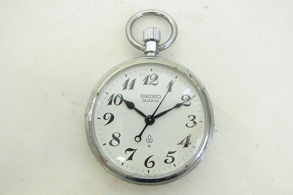 C420-J41-1566◎ SEIKO セイコー 7550-0010 クォーツ 懐中時計 現状品 渋谷 ◎
