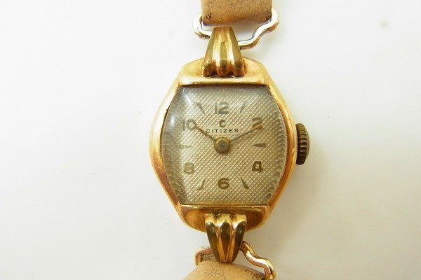 C204-J48-225◎ CITIZEN シチズン 6032 レディース 手巻き 腕時計 現状品 渋谷 ◎