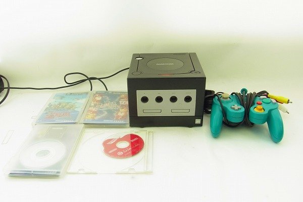 C165-J37-3259 NINTENDO 任天堂 GAME CUBE ゲームキューブ DOL-001 本体 通電確認済み 現状品③＠ 渋谷