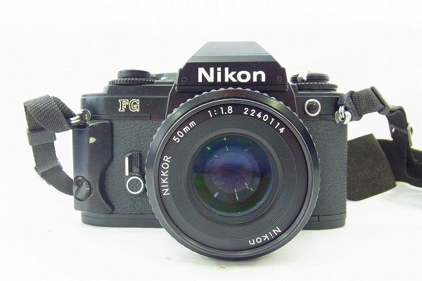 C176-J37C-483 NIKON ニコン FG / NIKKOR 50mm 1:1.8 フィルムカメラ 現状品③ 渋谷
