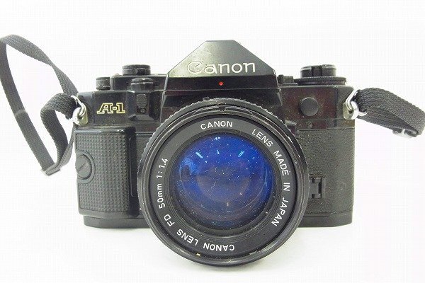 C142-J40C-312 CANON キヤノン A-1 / FD 50mm 1:1.4 フィルムカメラ 現状品③ 渋谷