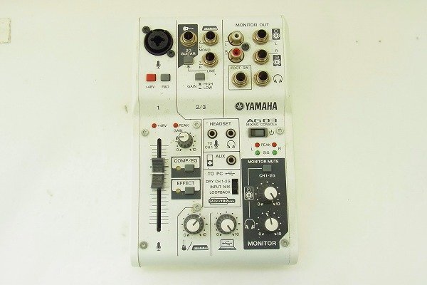C131-J9-6848 YAMAHA ヤマハ AG03 ミキサー 現状品③ 渋谷