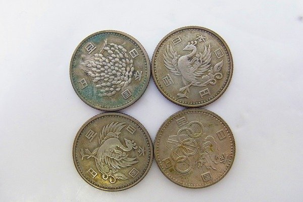 C152-J27-2895◎ 100円 銀貨 硬貨 4枚セット 現状品③ 渋谷 ◎