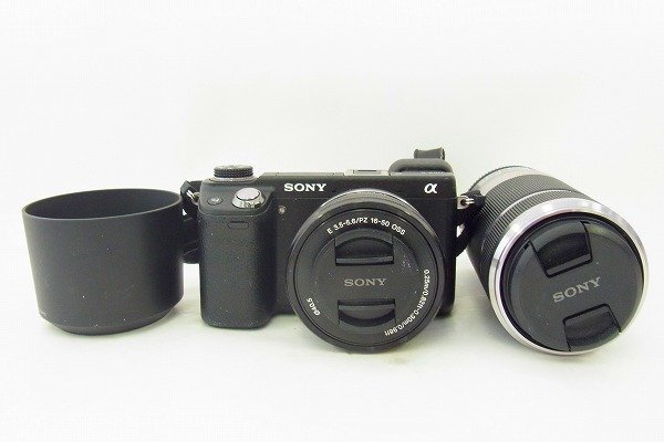 C143-J41C-274 SONY ソニー NEX-6 / ダブルレンズ ミラーレス一眼カメラ 現状品③ 渋谷