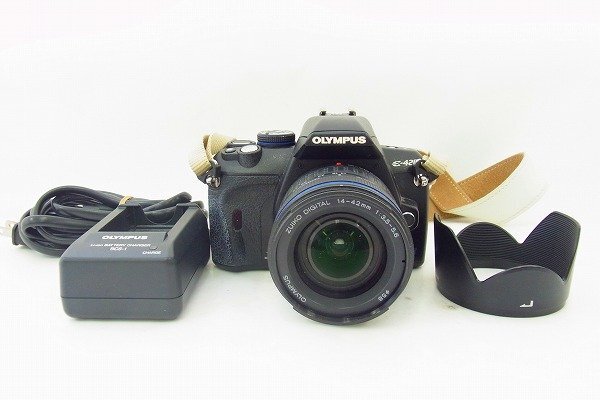 C092-J40C-310 OLYMPUS オリンパス E-420 / ZUIKO DIGITAL 14-42mm 1:3.5-5.6 デジタル一眼レフカメラ 現状品③ 渋谷