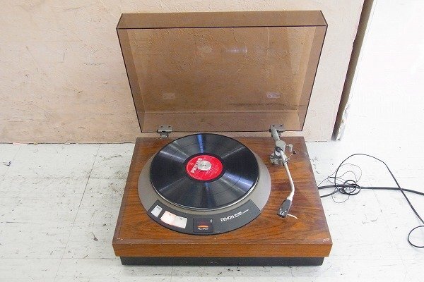C103-J37-3214 DENON デノン DP-3000 ターンテーブル 通電確認済み 現状品③ 渋谷