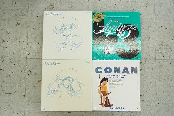 C003-J48-199 あしたのジョー / ルパン / 未来少年コナン レーザーディスク 4点セット 現状品③ 渋谷
