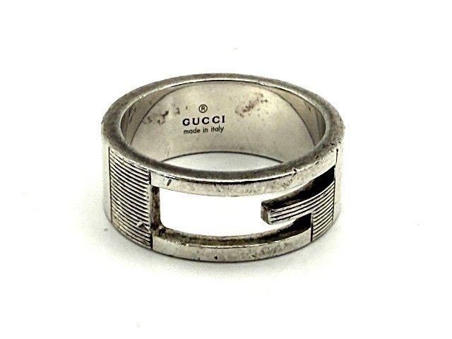 GUCCI グッチ ブランデッドG リング SV925 現状品 新宿073◎