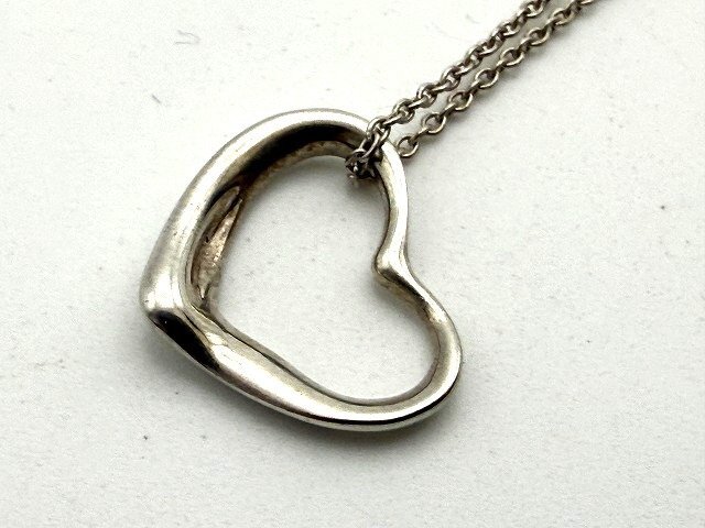 TIFFANY＆Co. ティファニー エルサペレッティ オープンハート ネックレス SV925 現状品 新宿068◎