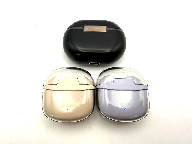 ワイヤレスイヤホン 3点まとめ SOUNDPEATS Capsule3 Pro コーリュウ Q9-KYK 通電確認済 現状品 新宿118◎