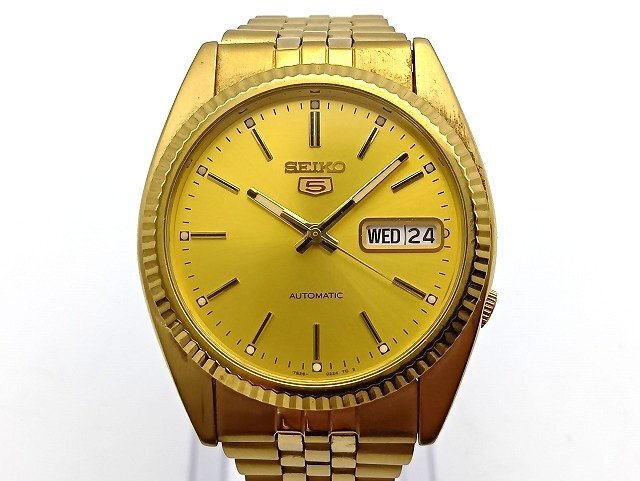 A218【稼動】SEIKO セイコー ファイブ 7S26-0224 メンズ 自動巻 現状品 新宿◎