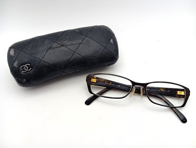 A249 CHANEL シャネル メガネフレーム 2149-T C.407 53□16 140 箱付き 現状品 新宿◎
