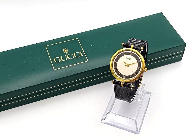 A233 GUCCI グッチ シェリーライン メンズ クォーツ 箱付き 現状品 新宿◎
