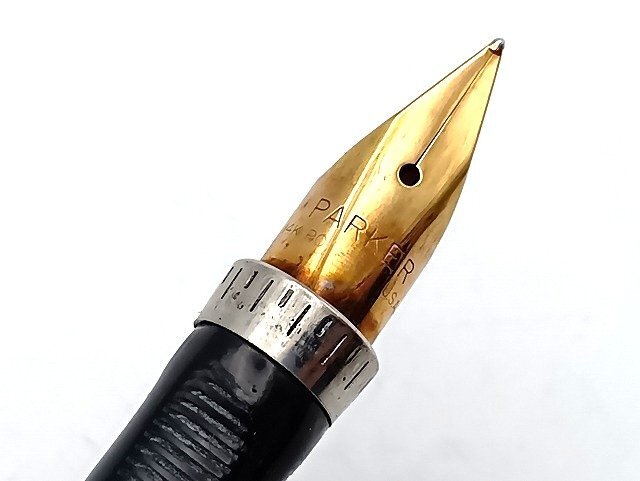 A259 PARKER パーカー シズレ スターリングシルバー 万年筆 ペン先14K 現状品 新宿◎