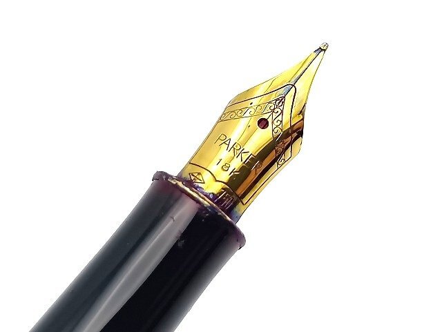 A241 PARKER パーカー ソネット 万年筆 ペン先18K/750 ボルドー 現状品 新宿◎