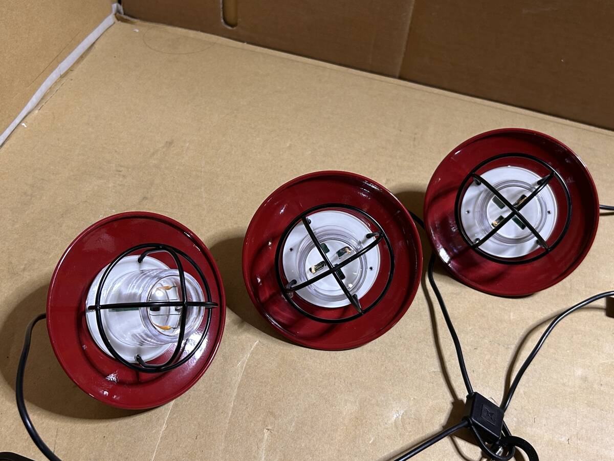 中古現状品 点灯確認済　Barebones ベアボーンズ エジソンストリングライトLED レッド キャンプ/アウトドア