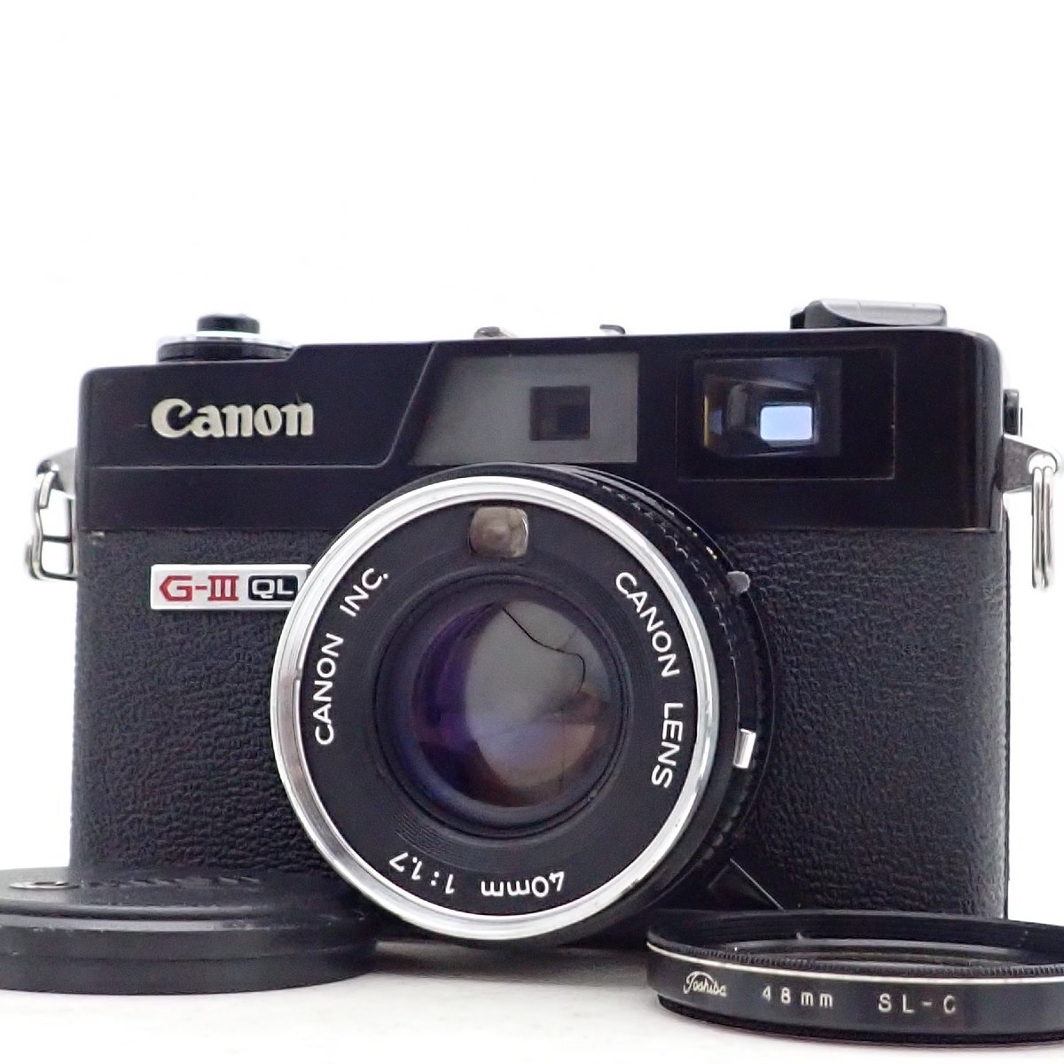 整備済 Canon Canonet QL17 G-III G3 ブラックペイント 40mm f1.7 レンジファインダー コンパクトフィルムカメラ A43001