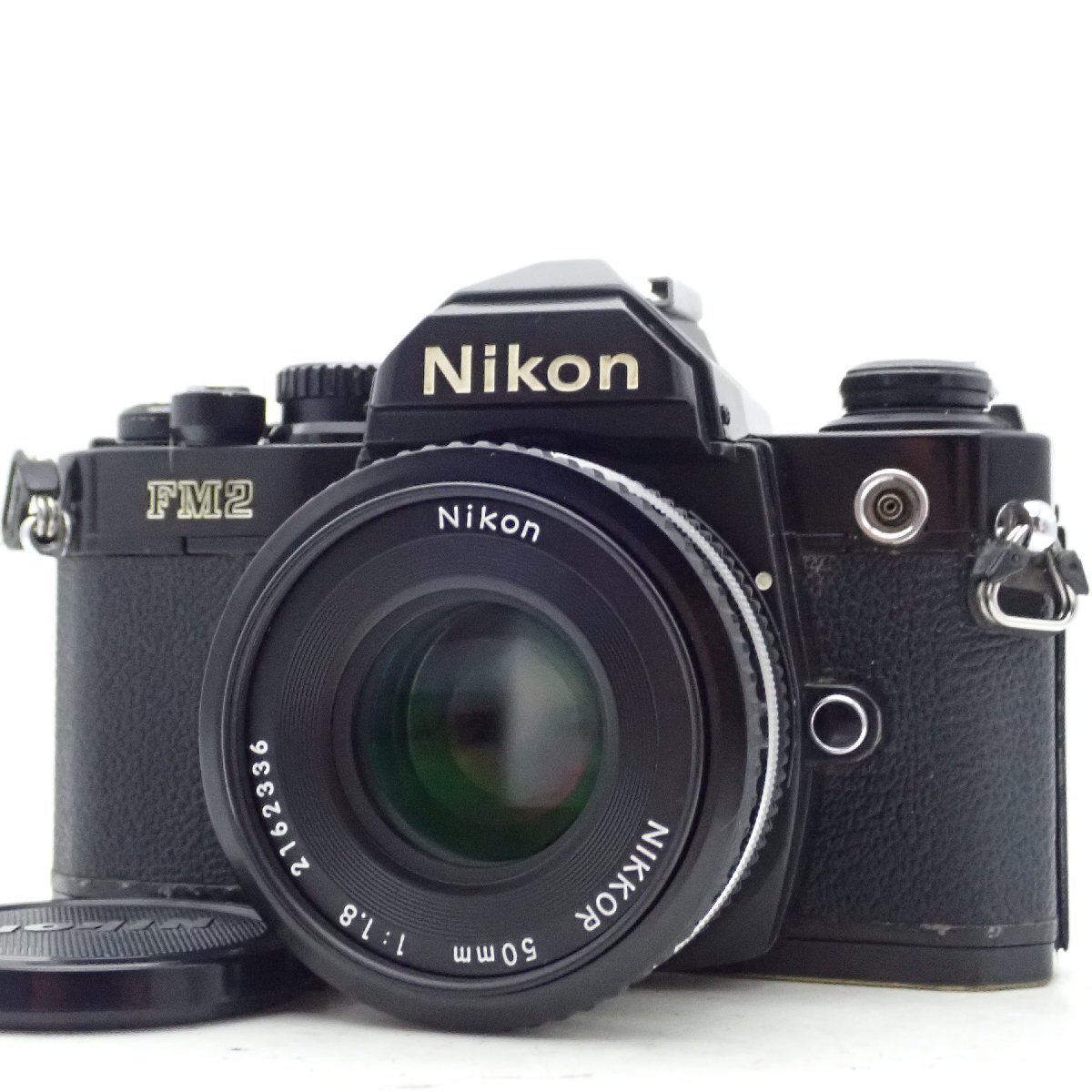 整備済 Nikon New FM2 ブラック 一眼レフフィルムカメラ 7781054 Ais Nikkor 50mm f1.8 標準 単焦点 パンケーキ マニュアルレンズ 2162336