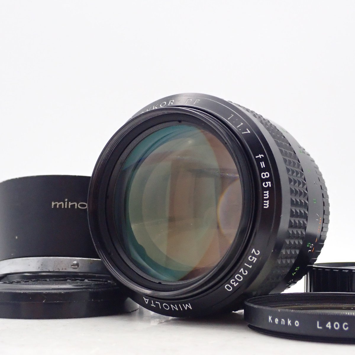 整備済 MINOLTA MC ROKKOR-PF 85mm f1.7 ポートレート 単焦点 プライム マニュアルオールドレンズ 2512030