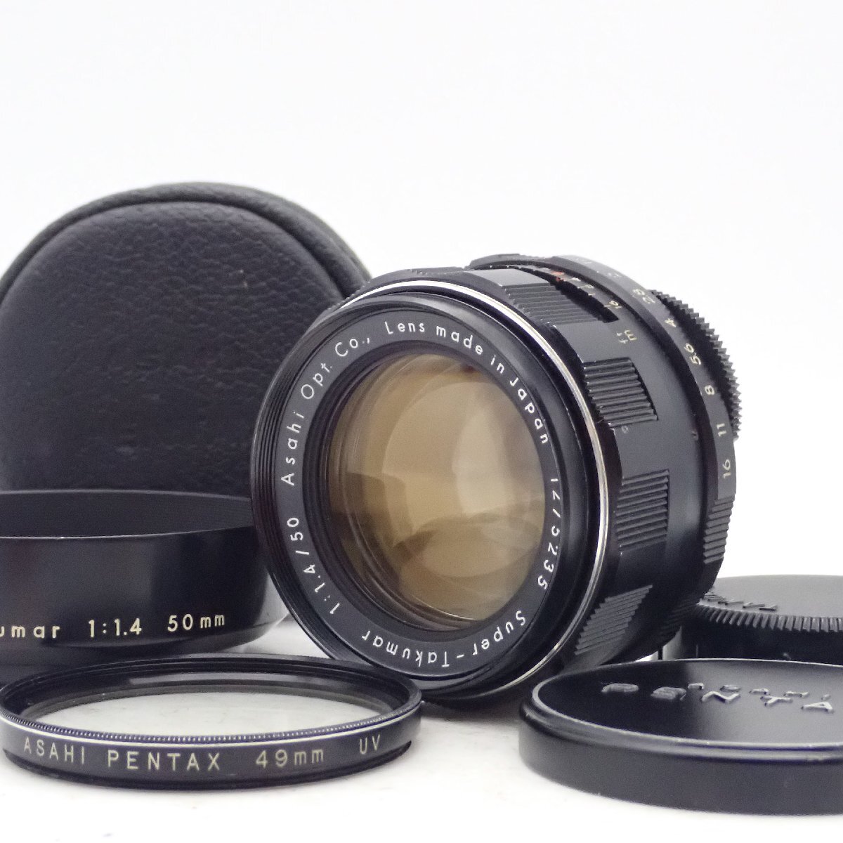 整備済 ASAHI PENTAX Super Takumar 50mm f1.4 初期型 8枚玉 標準 単焦点 プライム マニュアル オールドレンズ 1275235