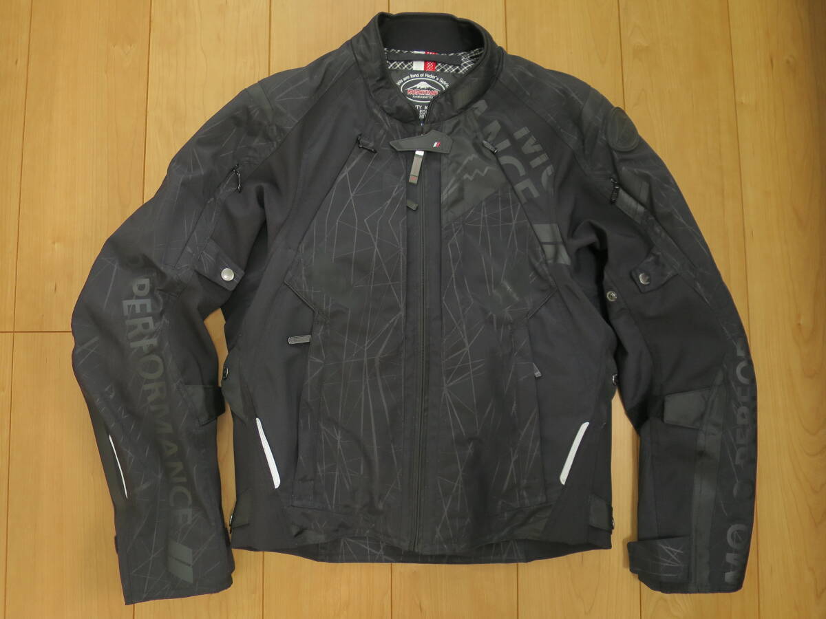 ★送料込美品！ KUSHITANI CONTEND JACKET K-2380 コンテンドジャケット ブラックアウト サイズM