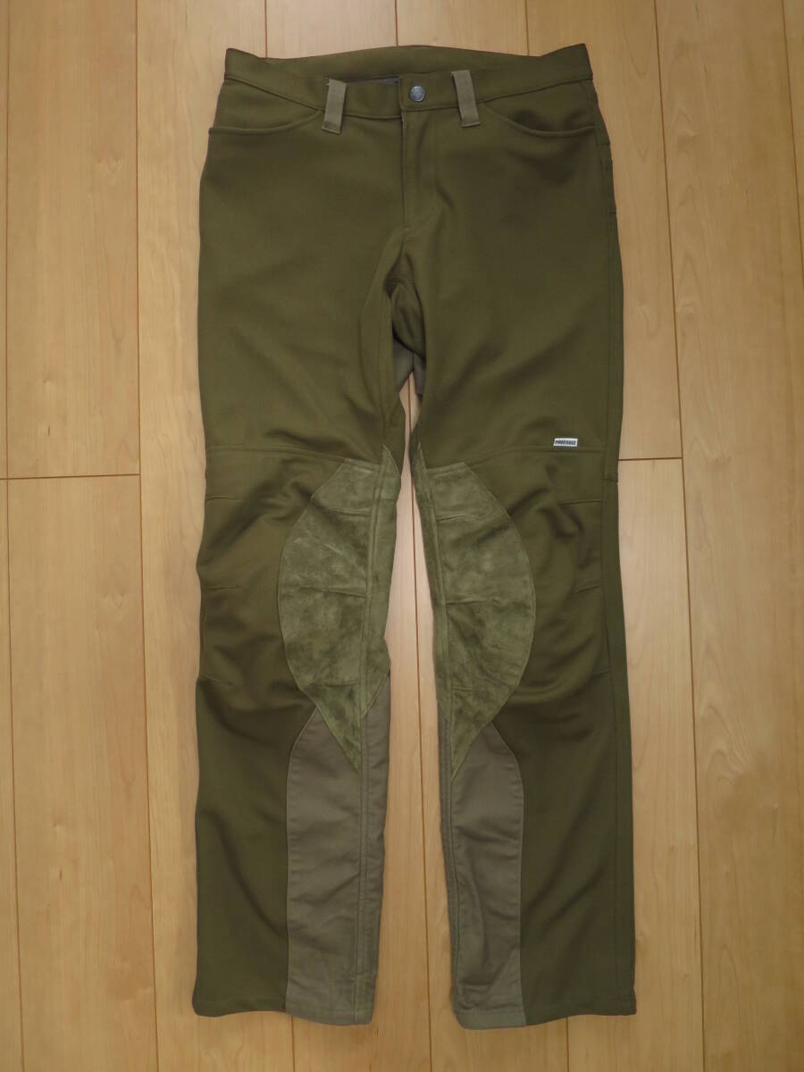 ★送料込美品！ メッシュパンツ POWERAGE アーリーライダースパンツ サイズL オリーブ色
