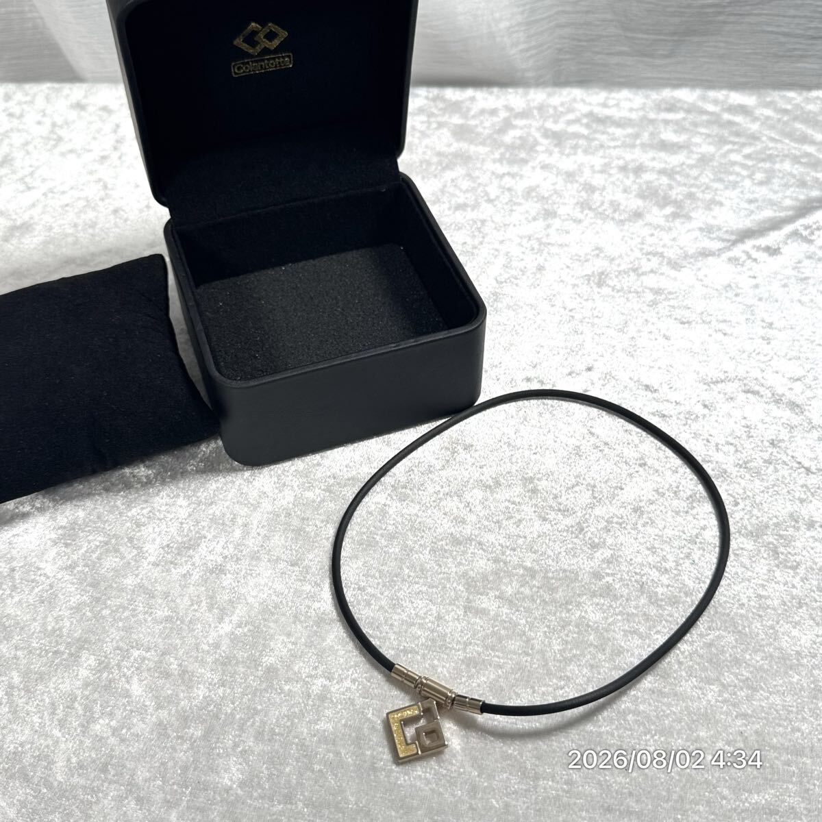 1000円〜 美品 Colantotte コラントッテ TAO クラシックゴールド ネックレス アクセサリー 箱付き 紐長さ43cm