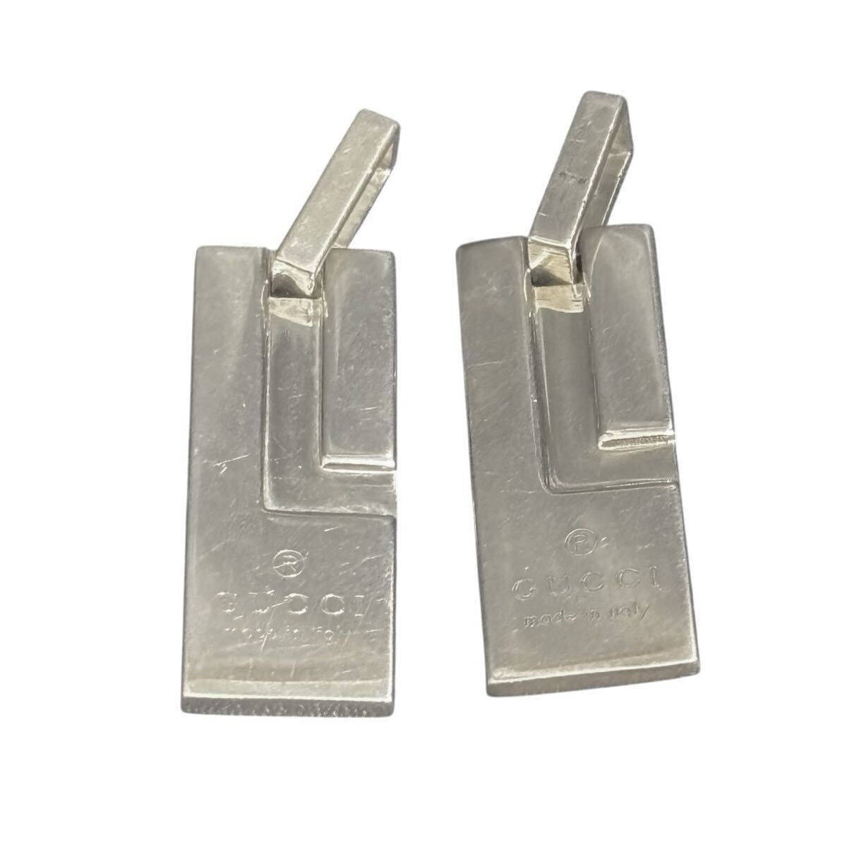 1円 gucci グッチ gプレート ペンダント アクセサリー 小物 小ぶり まとめ ２点セット シルバー 925 