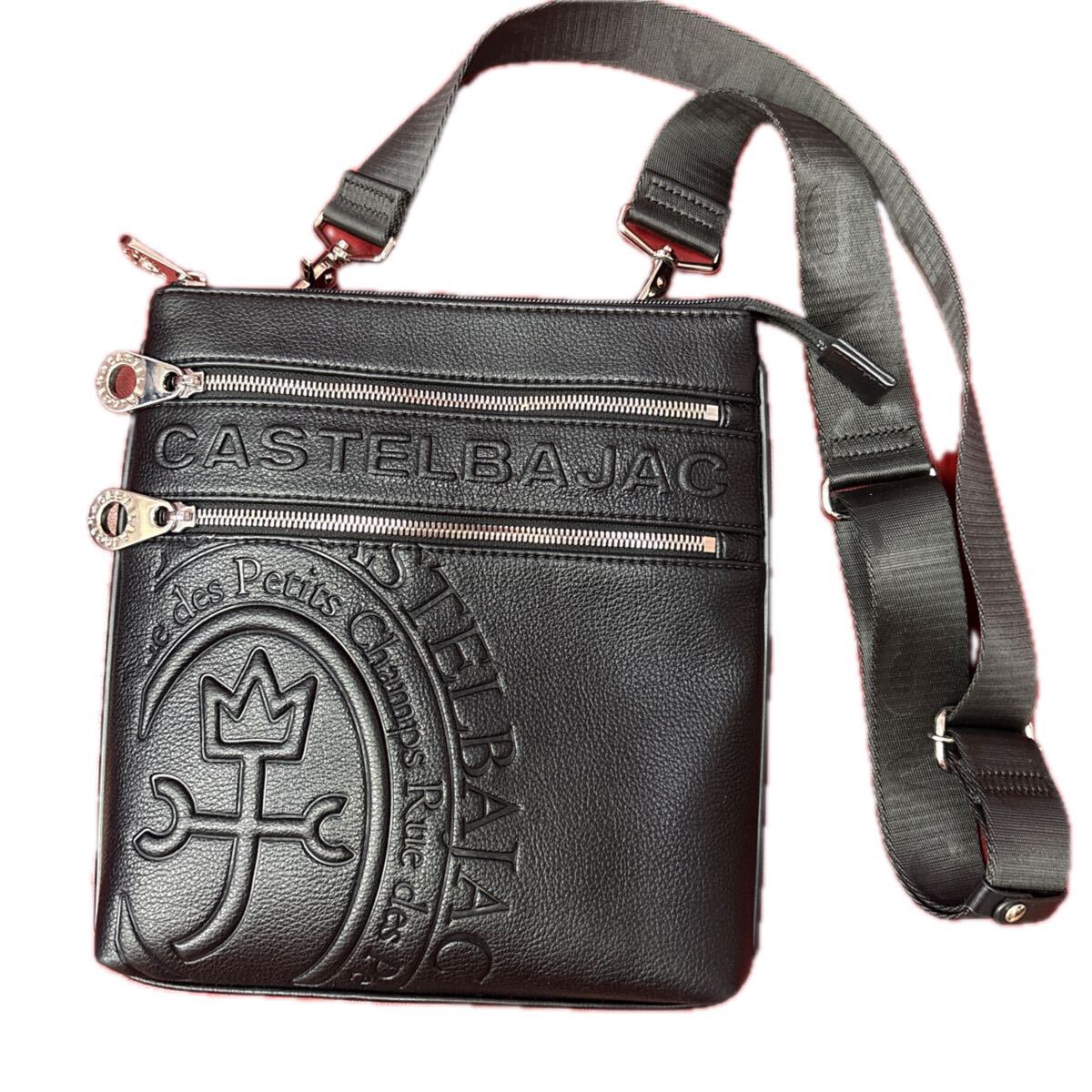 【美品】CASTELBAJAC カステルバジャック ショルダーバッグ ダナン　ブラック　黒　045112 45112