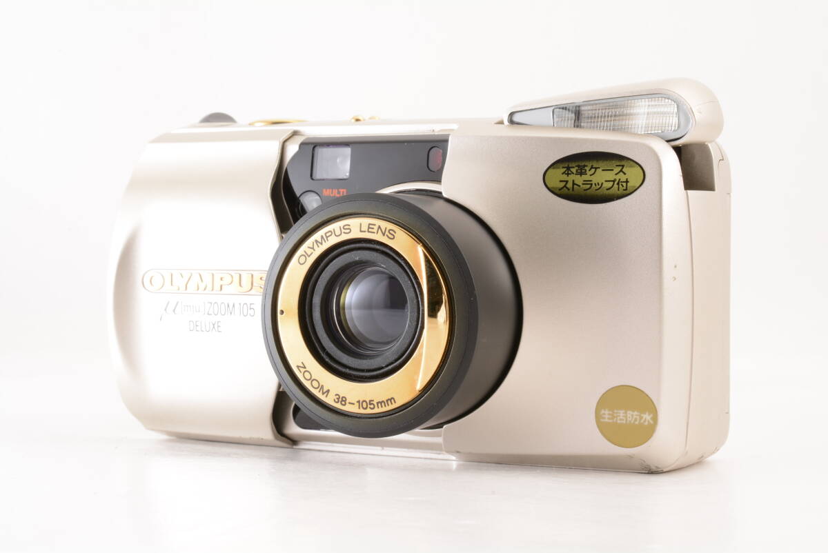 管F3710 動作品 オリンパス OLYMPUS μ[mju:] ZOOM 105 DELUXE ミュー コンパクトフィルムカメラ