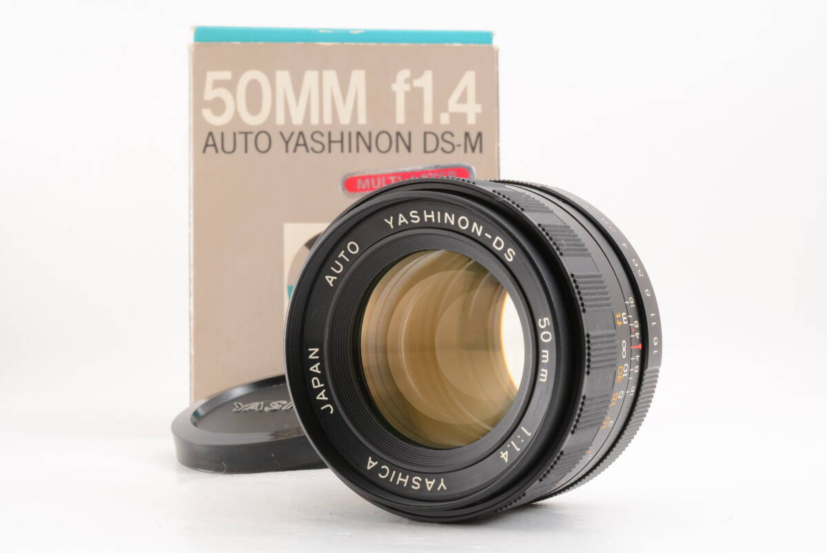 管F3721 シリアル一致 ヤシカ YASHICA AUTO YASHINON-DS 50mm f1.4 M42マウント MF 一眼カメラレンズ 箱付