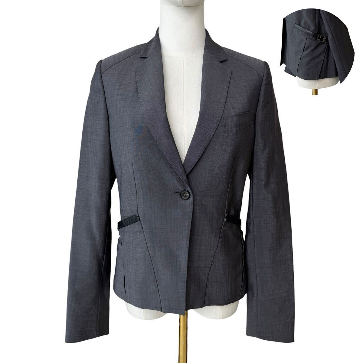 GUCCI by Tom Ford 2002 Archive テーラードジャケット レザーベルトデザイン ロゴボタン ロゴ刻印 グッチ トムフォード期 アーカイブ 