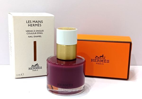 H◆HERMES◆エルメス LES MAINS HERMES レ マン エルメス ネイルカラー №89 15ml VIOLET BYZANTIN 共箱 長期保管品