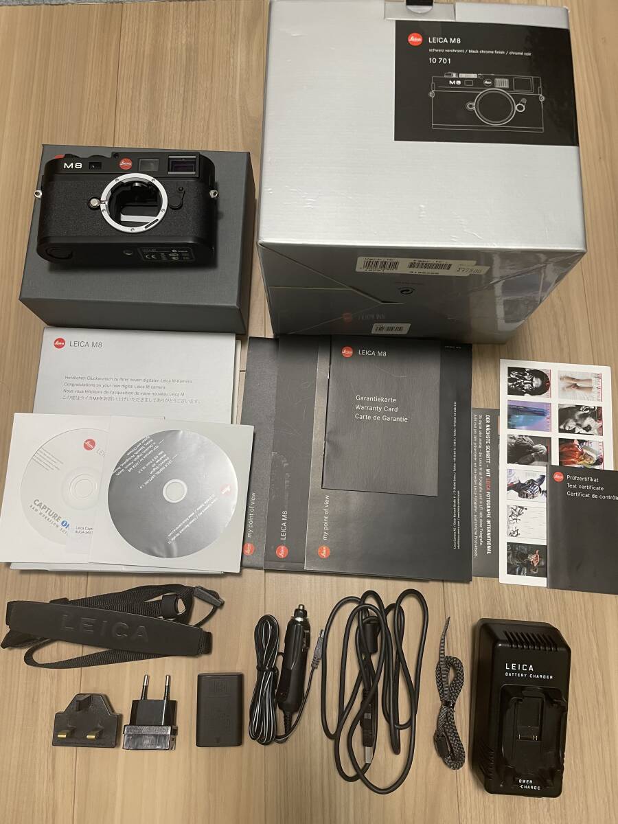 Leica M8 ライカ 10701 デジタルカメラ 箱 取扱説明書 ストラップ その他付き