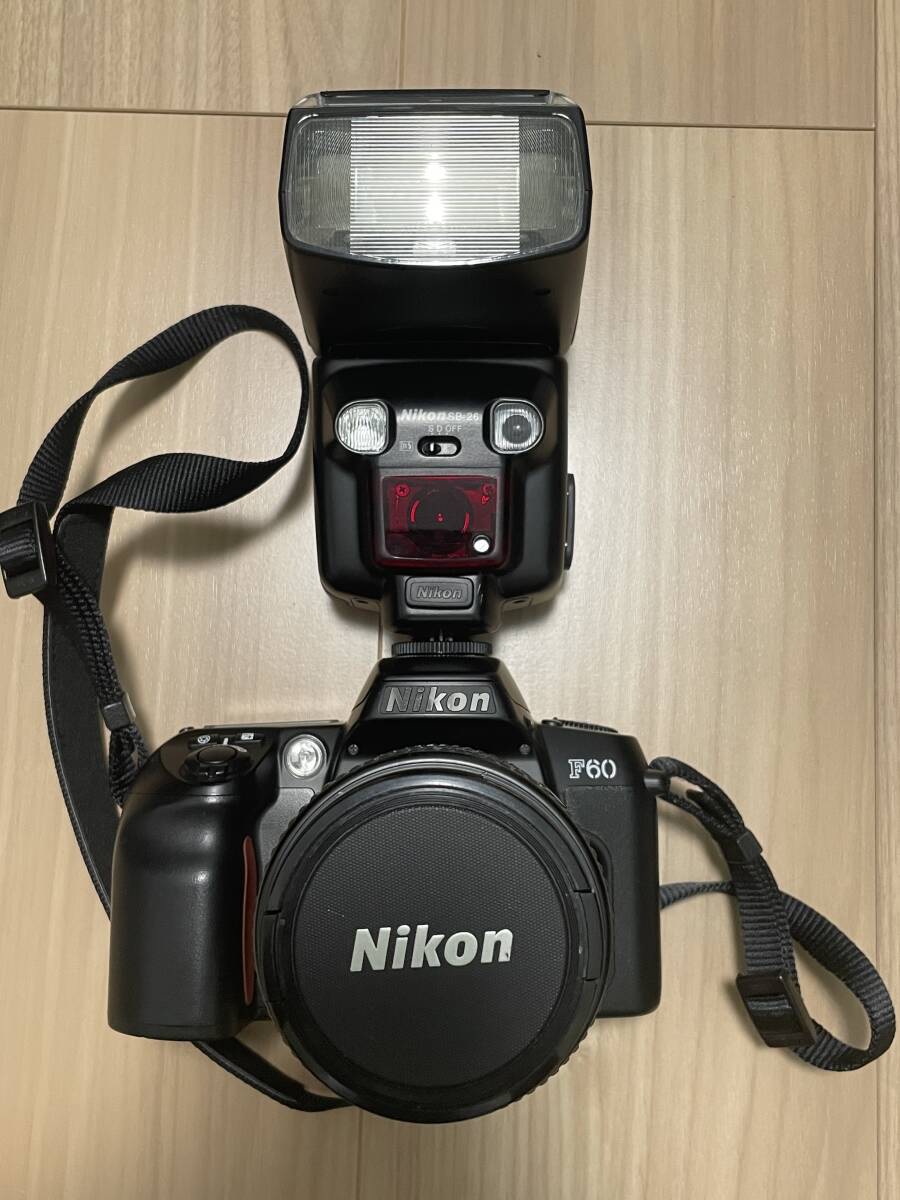 Nikon ニコン F60 AF NIKKOR 28-105mm 1:3.5-4.5 D SB-26 一眼レフカメラ ストロボ レンズ セット