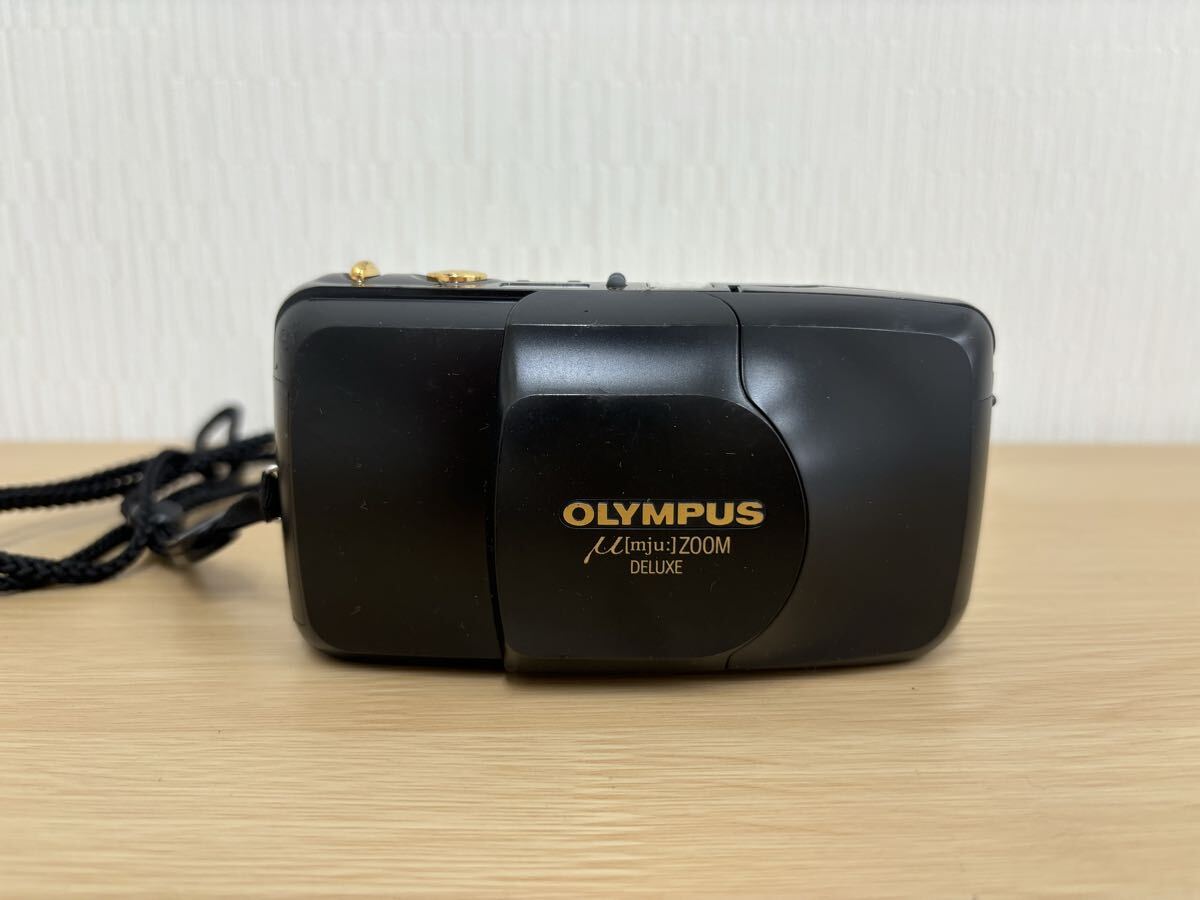 H1488 OLYMPUS オリンパス μ mju ミュー ZOOM DELUXE ズーム デラックス コンパクトフィルムカメラ 通電未確認