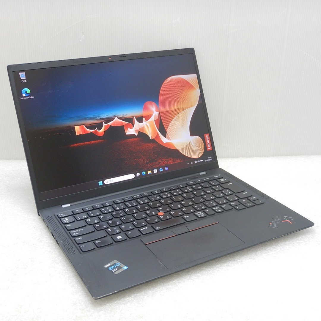 1円開始【ジャンク 表示不良 AC無】Lenovo ThinkPad X1 Carbon 9th Gen 20XXS73000 i5 1135G7 8GB SSD256GB 14インチ WUXGA Win11