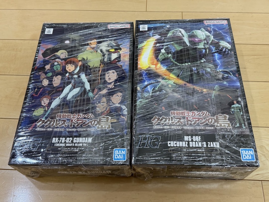 HG 1/144 RX-78-02 ガンダム（ククルス・ドアンの島版）+HG 1/144 ドアン専用ザク/未開封未組立/機動戦士ガンダム ククルス・ドアンの島